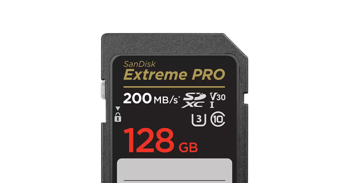 Extreme Pro SDXC 128GB 200MB/s UHSI/U3/V30