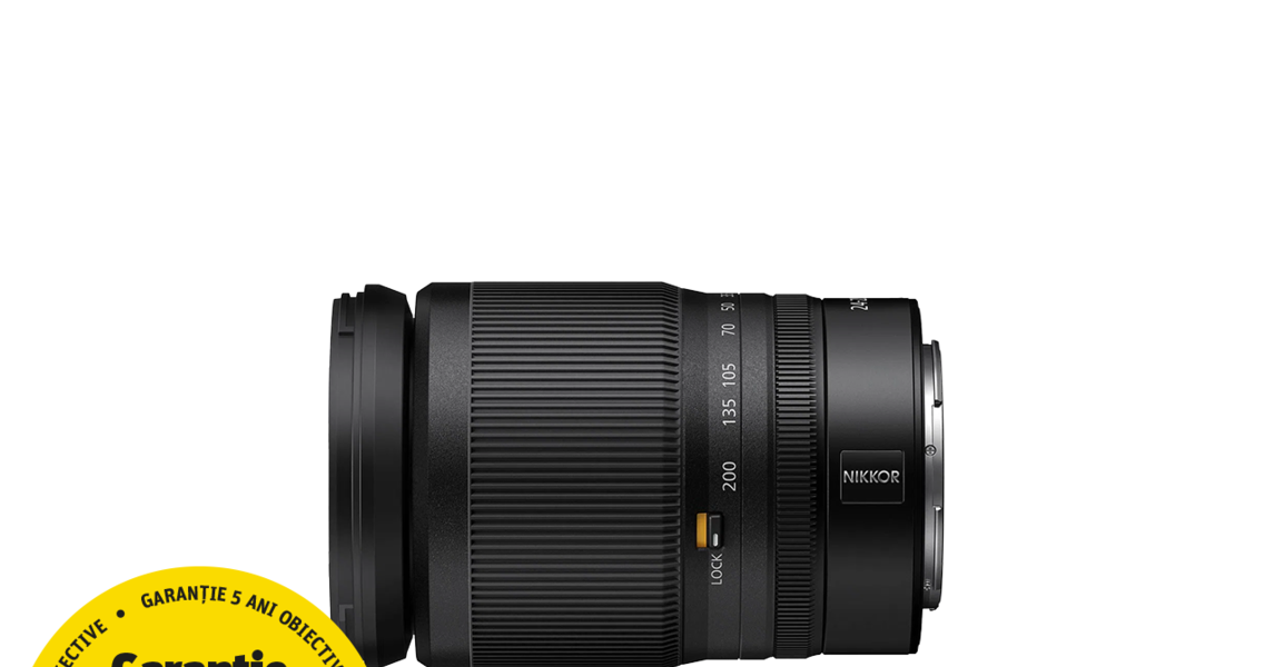 Obiectiv foto mirrorless Nikon Z 24-200mm f/4-6.3 VR NIKKOR - Yellow Store