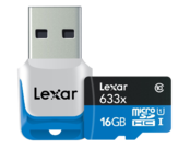 Lexar 16GB mSDHC HP CLS10 UHS-I 95MB/s + adaptor USB 3.0  0
