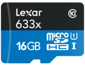 Lexar 16GB mSDHC HP CLS10 UHS-I 95MB/s + adaptor USB 3.0  1