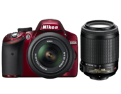  Nikon D3200 Dual Zoom Kit (18-55VR+55-200VR) (red)