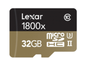 Lexar 32GB mSDHC/XC UHS-II 1800x reader&adaptor CLS10 U3  1