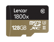 Lexar 128GB mSDHC/XC UHS-II 1800x reader&adaptor CLS10 U3  1