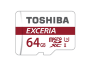 Toshiba 64GB mSDXC EXCERIA M302 UHS I U3 + adaptor SD  