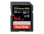 SanDisk 64GB SDXC Extreme Pro 95MB/s UHS-I V30 U3  