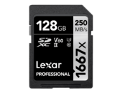 Lexar 128GB SDXC CLS10 UHS-II 250MB/s citire, 90MB/s scriere