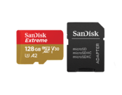 SanDisk Extreme microSDXC 128GB + SD Adapter 160MB/s A2  0