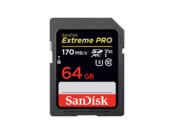 SanDisk Extreme Pro SDXC 64GB 170MB/S UHS-I/U3/V30  0