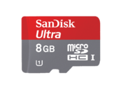 SanDisk Ultra MicroSDHC 8GB CLS10 UHS-I 30MB/s + adaptor SD
