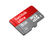 SanDisk Ultra MicroSDHC 8GB CLS10 UHS-I 30MB/s + adaptor SD 1