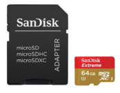 SanDisk ExtremePlus MicroSDXC 64GB CLS10 UHS-I 80MB/s + adaptor SD