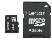 Lexar MicroSDHC 32GB CLS10 + adaptor SD 1