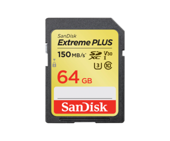 Extreme Plus SDXC 64GB 150MB/s V30 UHS-I U3 