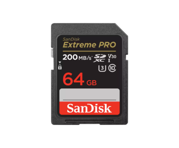 Extreme Pro SDXC 64GB 200MB/s UHS-I/U3/V30