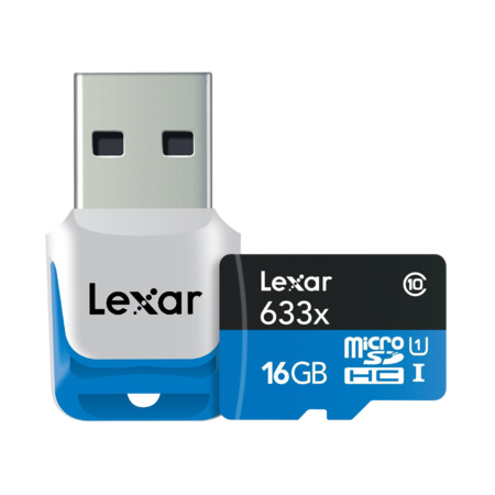 16GB mSDHC HP CLS10 UHS-I 95MB/s + adaptor USB 3.0 
