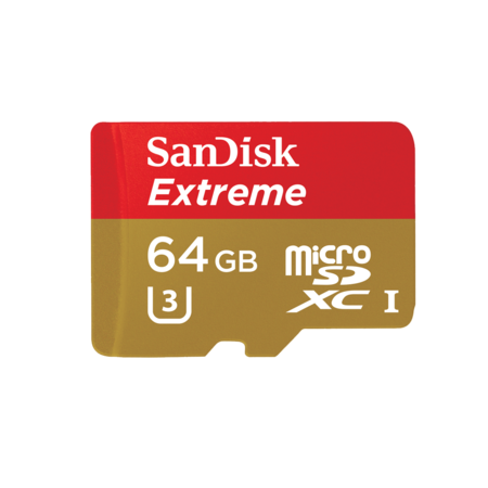 64GB mSDHC Extreme U3 CLS10 90MB/s + adaptor SD 