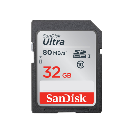 32GB SDHC Ultra CLS10 80MB/s UHS-I   