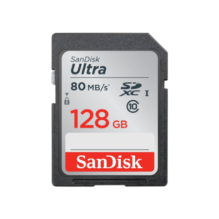128GB SDXC Ultra CLS10 80MB/s UHS-I 