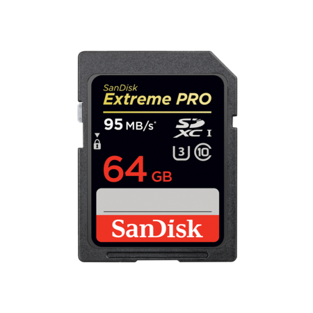 64GB SDXC ExtremePro CLS10 95MB/s 