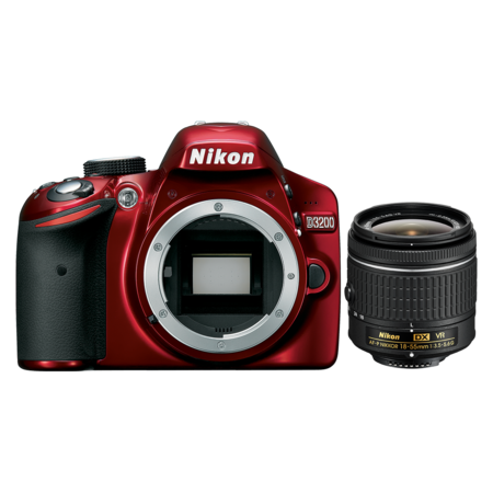 Nikon D3200 Kit AF-P 18-55mm VR (red)