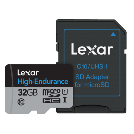 32GB mSDHC/XC High Endurance UHS-I (CLS10)