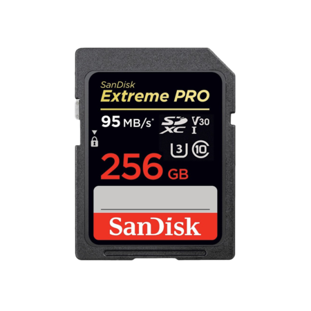 SanDisk 256GB SDXC Extreme Pro 95MB/s UHS-I V30 U3 