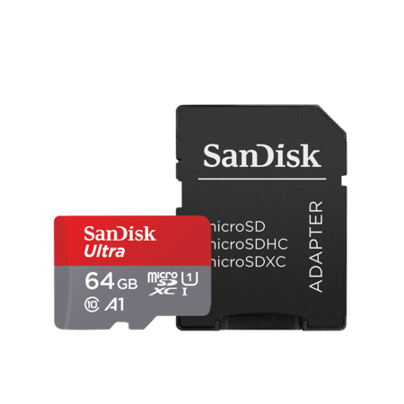 64GB mSDXC Ultra CLS10 100MB/s + adaptor SD 