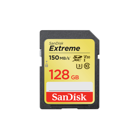 SanDisk Extreme SDXC 128GB 150MB/s V30 UHS-I U3  