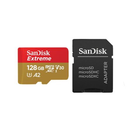 SanDisk Extreme microSDXC 128GB + SD Adapter 160MB/s A2 