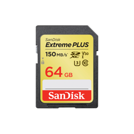SanDisk Extreme Plus SDXC 64GB 150MB/s V30 UHS-I U3 