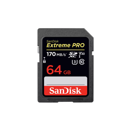 SanDisk Extreme Pro SDXC 64GB 170MB/S UHS-I/U3/V30