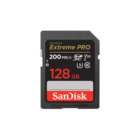 SanDisk Extreme Pro SDXC 128GB 200MB/s UHS-I/U3/V30