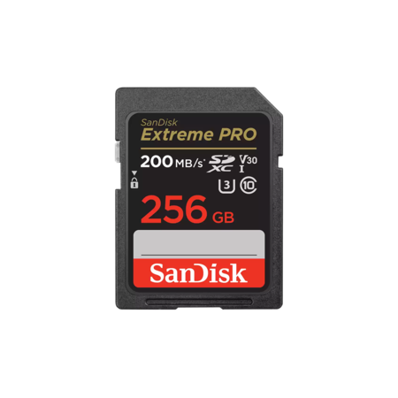 SanDisk Extreme Pro SDXC 256GB 200MB/s UHS-I/U3/V30