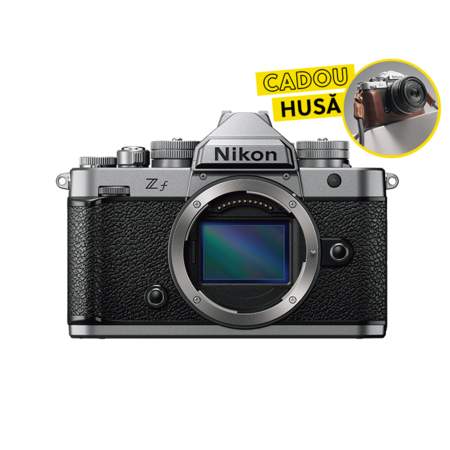 Nikon Zf Aparat Foto Mirrorless 24.5MP 4K body silver + Cadou husa    