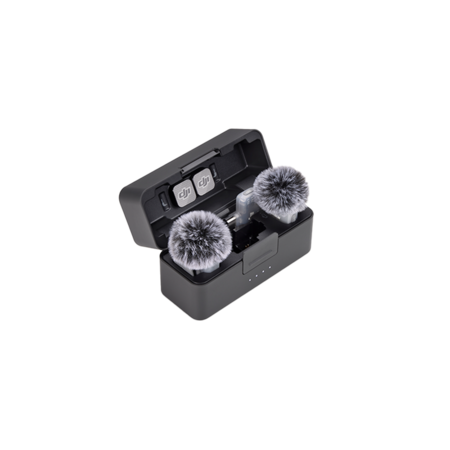 DJI Mic Mini 2 (2 TX + 1 Mobile RX + Carcasa incarcare) - Kit dual microfon wireless  