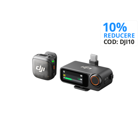 DJI Mic 3 (1 TX + 1 RX) - Kit microfon wireless  