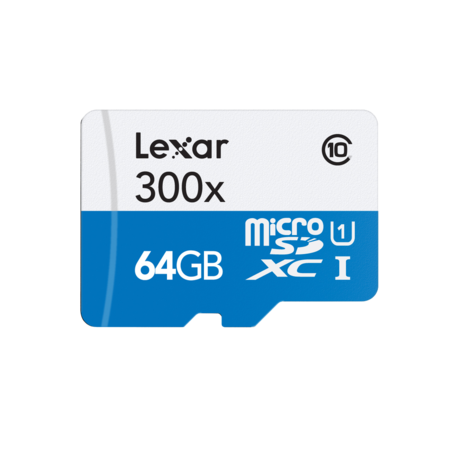 MicroSDXC 64GB CLS10 UHS-I 45MB/s + adaptor SD
