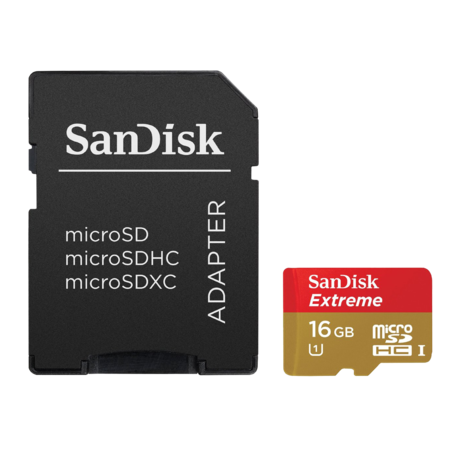 ExtremePlus MicroSDHC 16GB CLS10 UHS-I 80MB/s + adaptor SD   