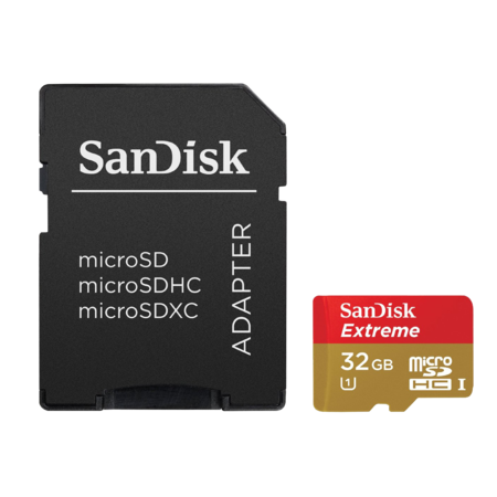 ExtremePlus MicroSDHC 32GB CLS10 UHS-I 80MB/s + adaptor SD