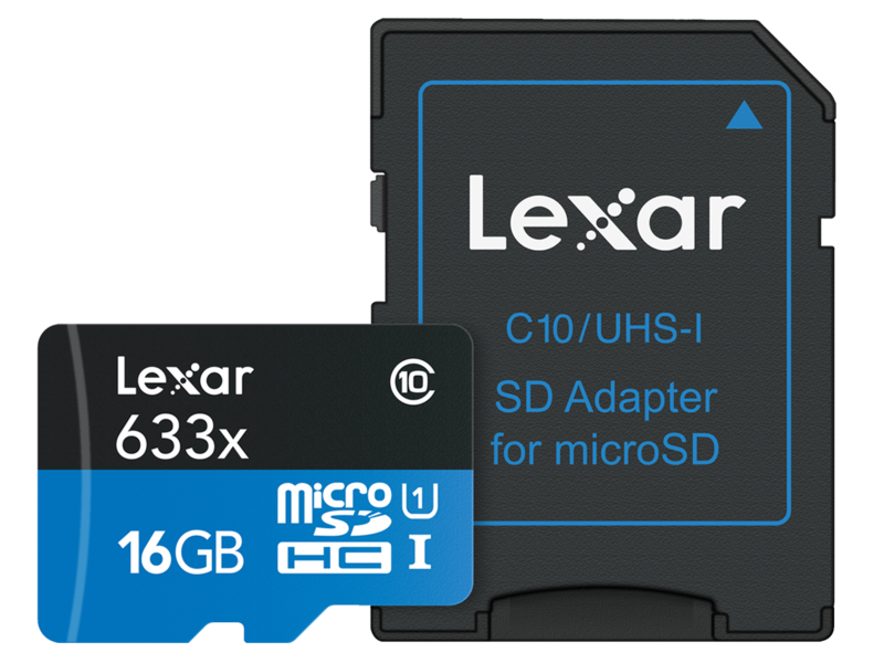 16GB mSDHC HP CLS10 UHS-I 95MB/s + adaptor SD