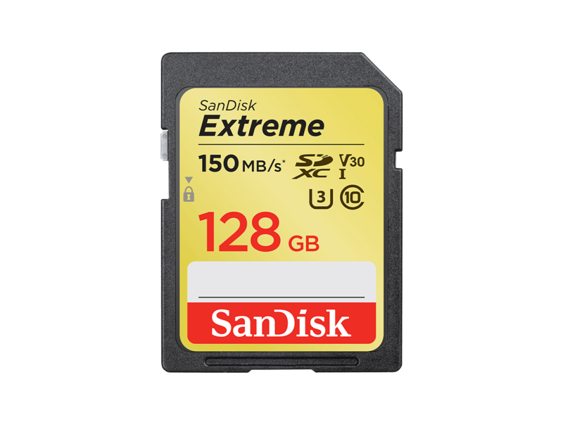 Extreme SDXC 128GB 150MB/s V30 UHS-I U3 SanDisk imagine noua tecomm.ro