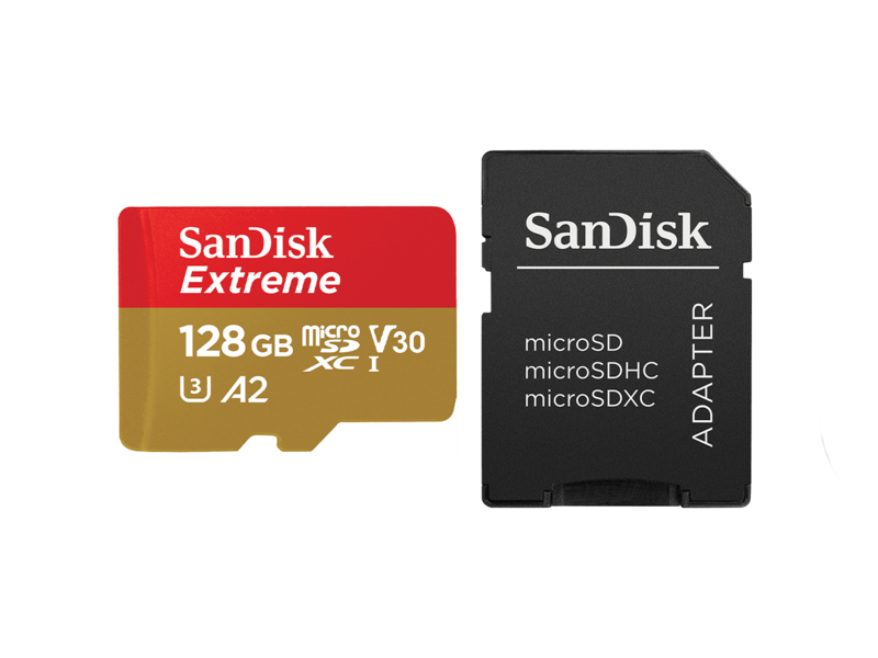 Extreme microSDXC 128GB + SD Adapter 160MB/s A2