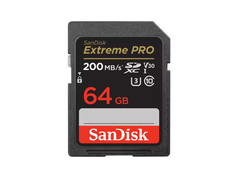 Extreme Pro SDXC 64GB 200MB/s UHS-I/U3/V30 200MB/s imagine 2022 3foto.ro