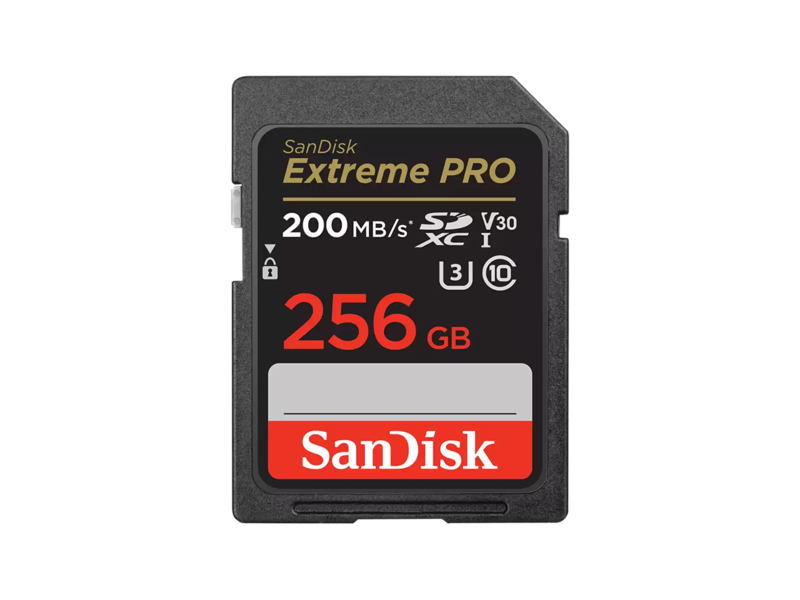 Extreme Pro Sdxc 256gb 200mb/s Uhs-i/u3/v30